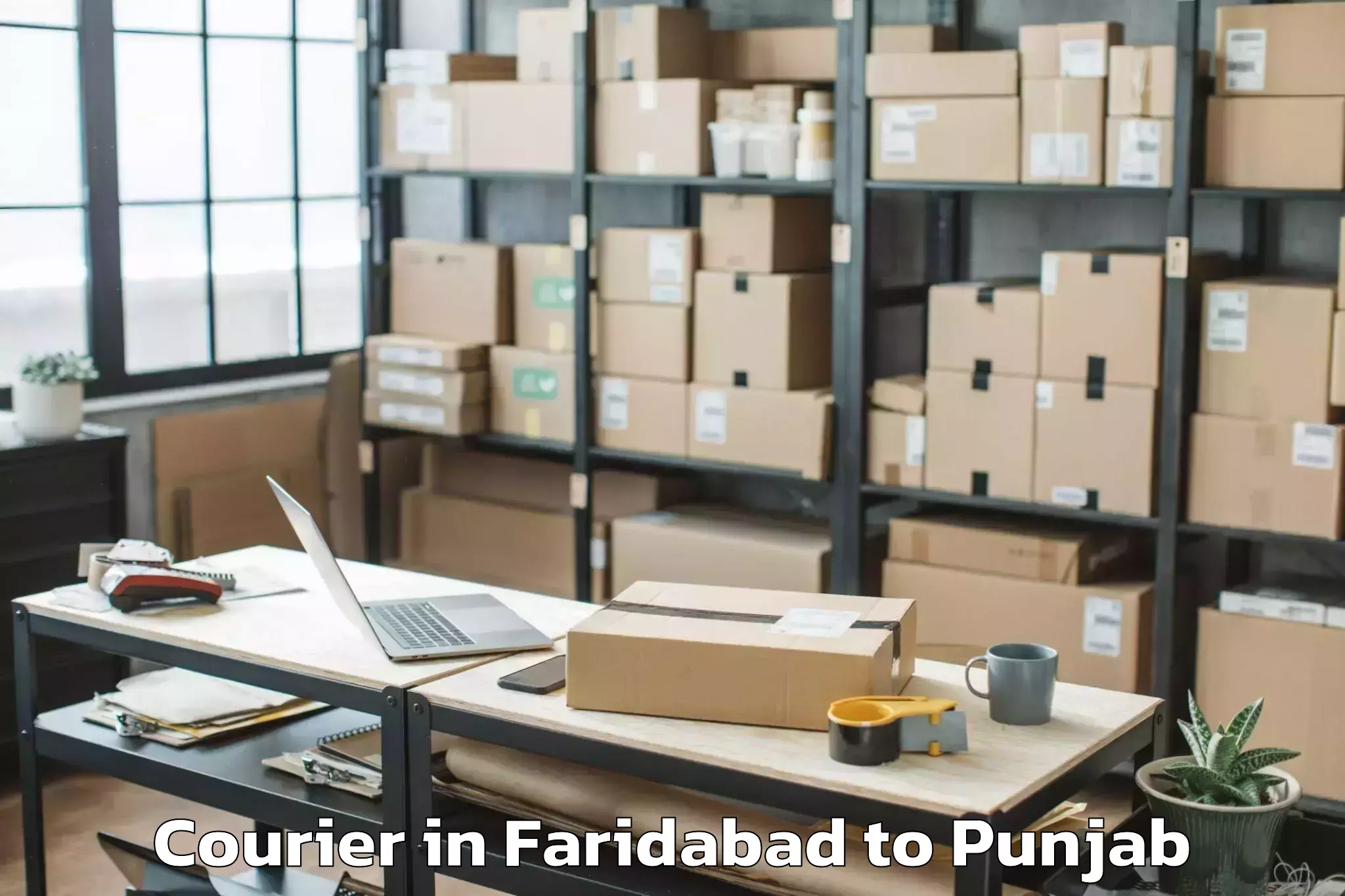 Book Your Faridabad to Laungowal Courier Today